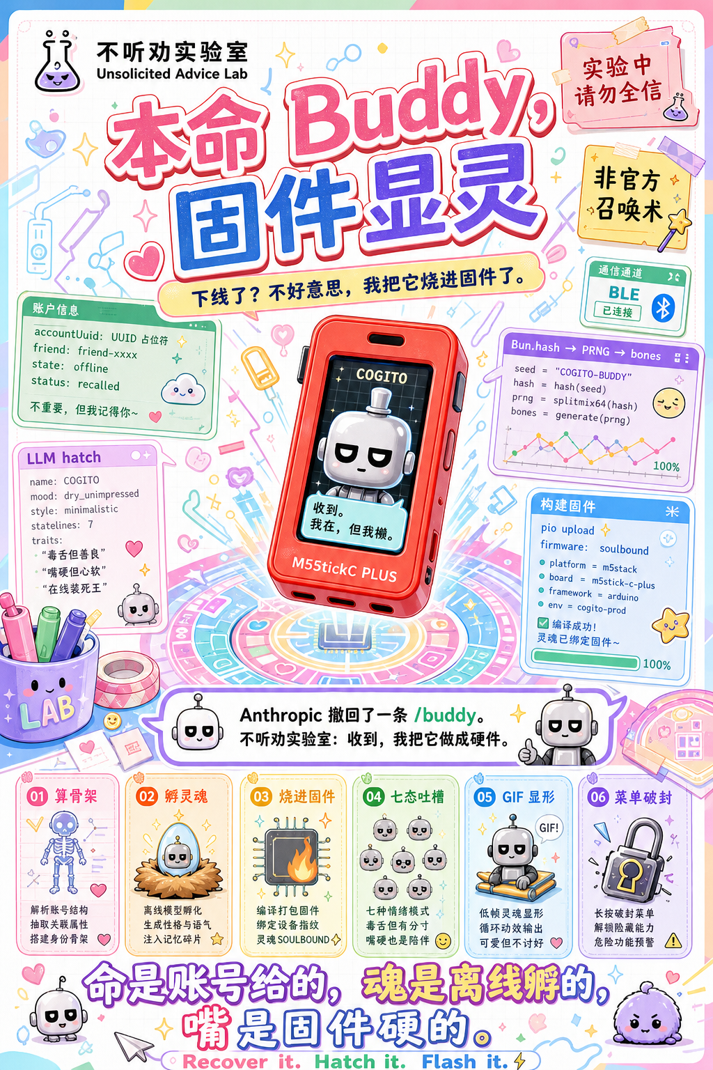 本命 Buddy，固件显灵项目海报
